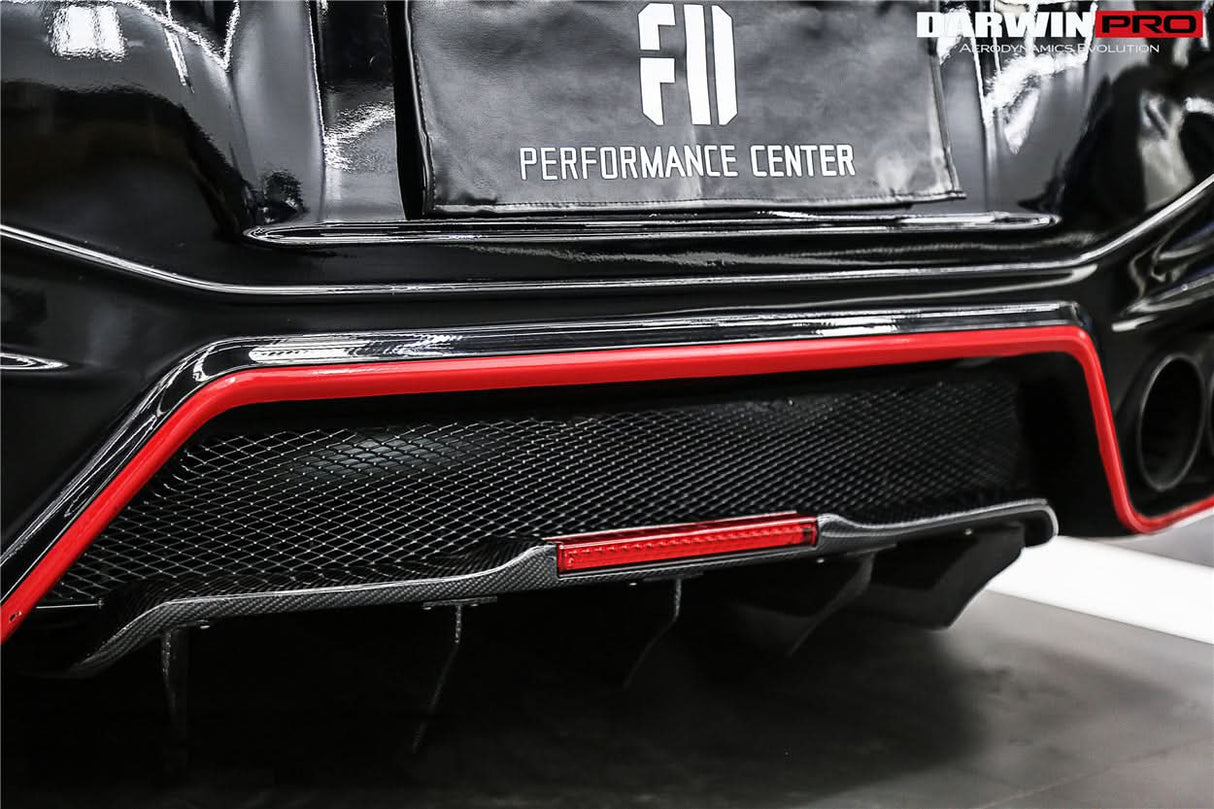 2012-2023 Nissan GTR R35 DBA EBA NSM Style Carbon Fiber Rear Diffuser Undertary With canards & break light