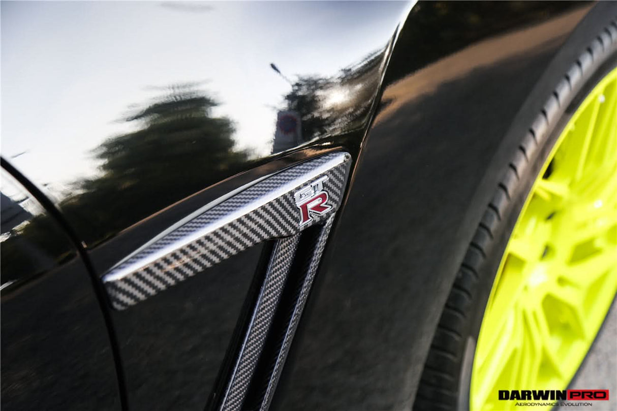 2015-2023 Nissan GTR R35 DBA EBA Carbon Fiber Fender Logo Cover