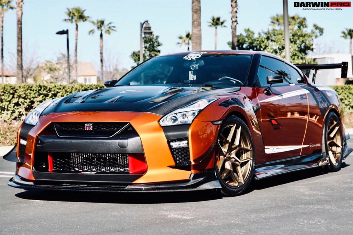 2017-2023 Nissan GTR R35 EBA BKSS Style Carbon Fiber Front Canards