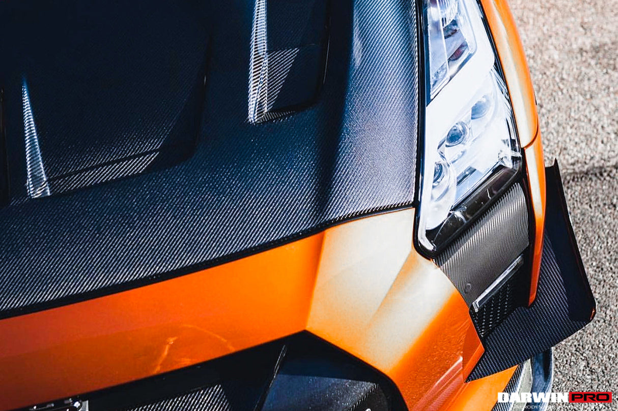 DarwinPRO 2008-2023 Nissan GTR R35 BKSSII Style Carbon Fiber Hood | Fit CBA, DBA, EBA