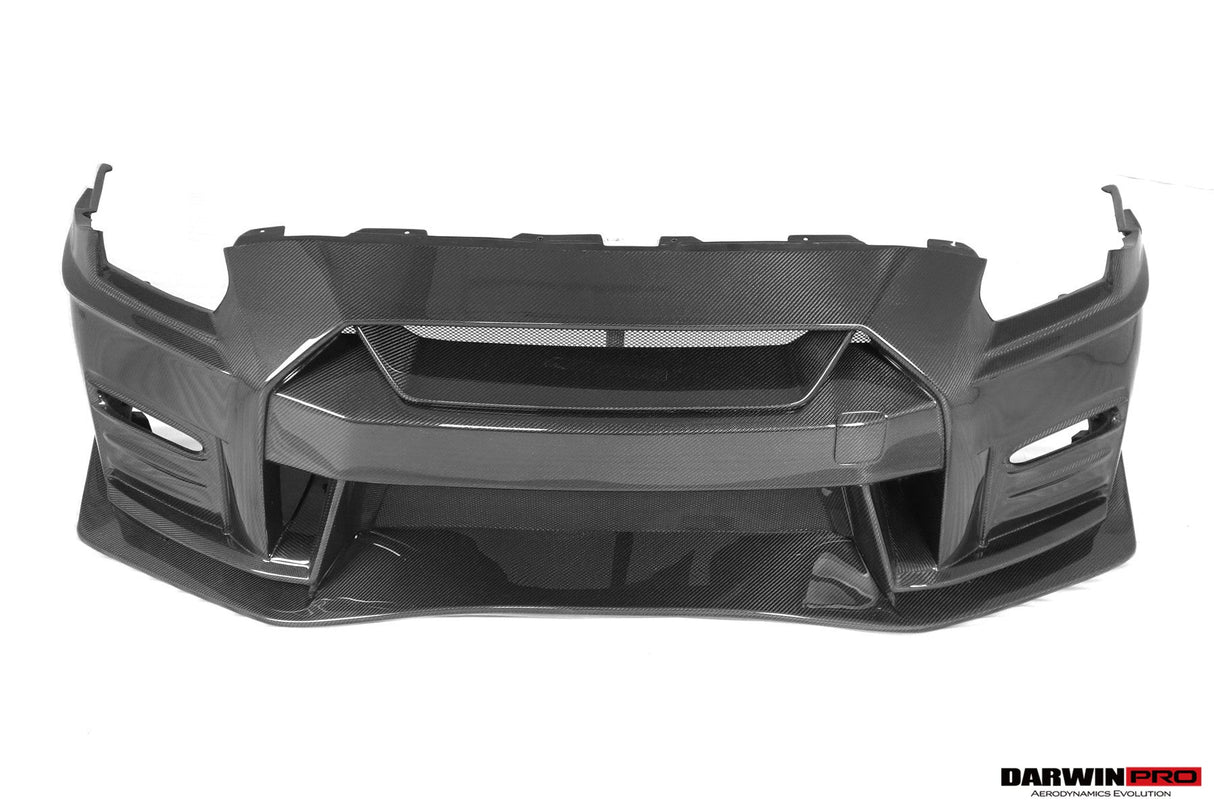2017-2023 Nissan GTR R35 EBA NSM Style Partial Carbon Fiber Front Bumper