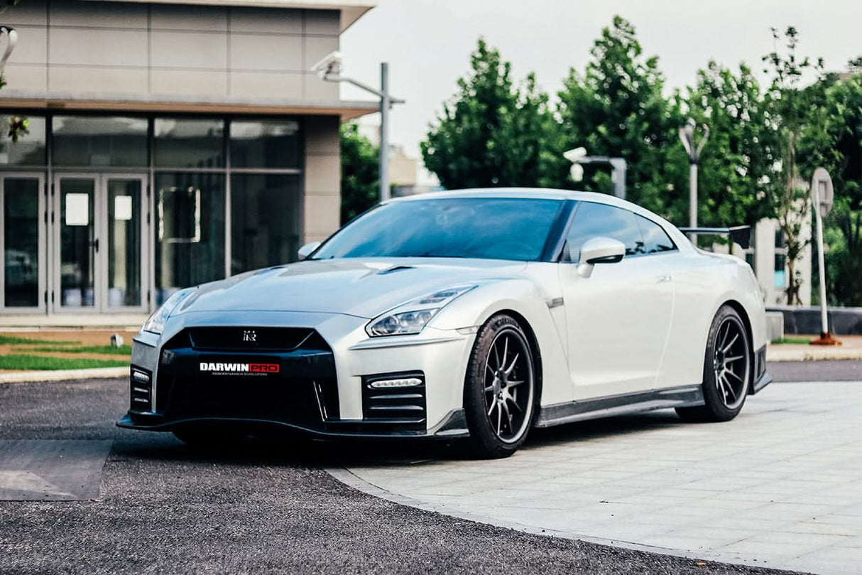 DarwinPRO 2008-2016 Nissan GTR R35 CBA DBA Ver17 NSM Style Partial Carbon Fiber Front Bumper
