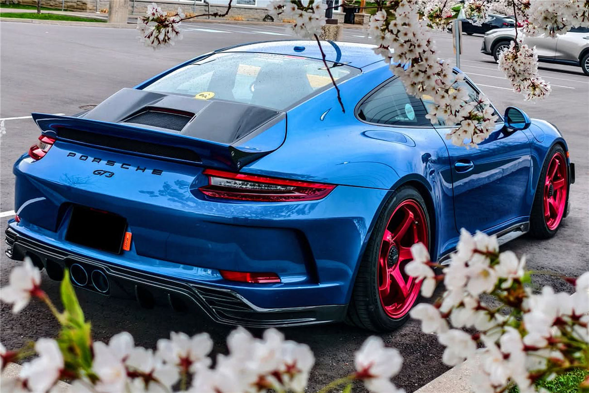DarwinPRO 2017-2019 Porsche 911 991.2 GT3 Only BKSS Style Carbon Fiber Rear Lip Diffuser
