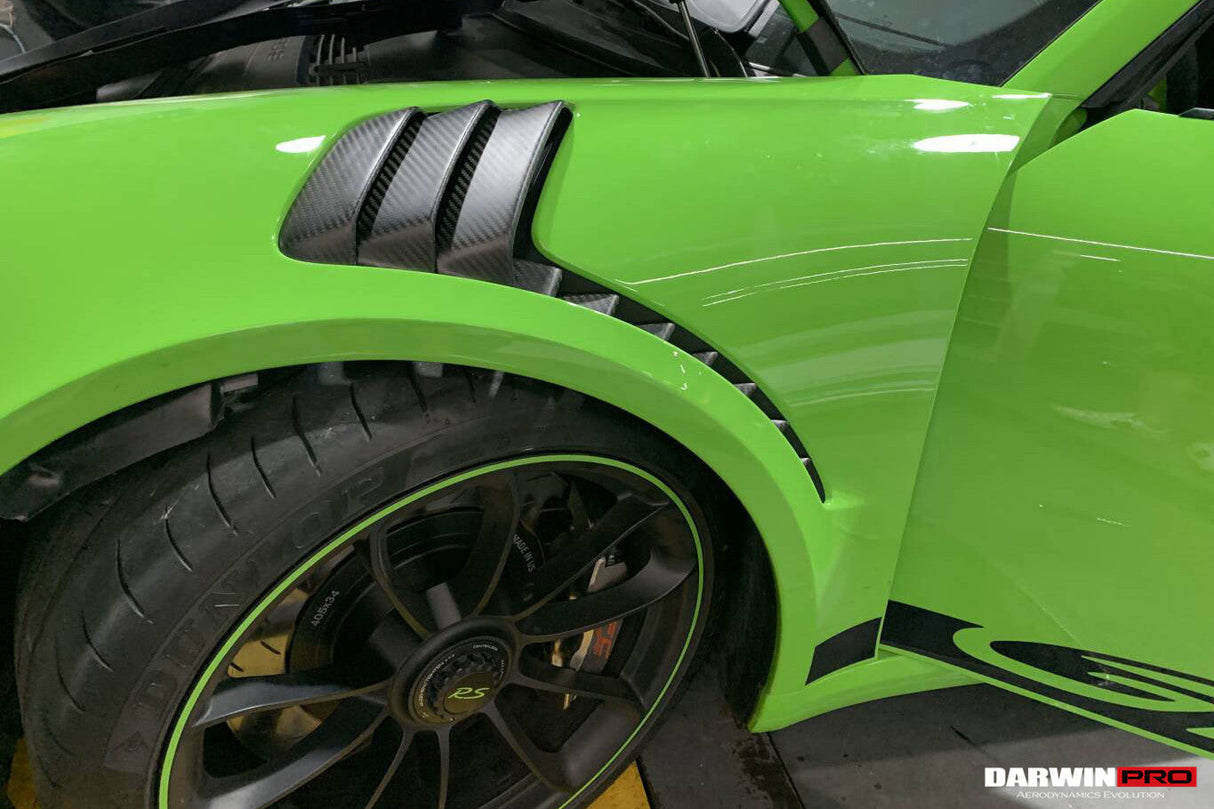2015-2019 Porsche 911 991.2 GT3RS Only Autoclave Carbon Fiber Fender Vents DarwinPRO (OE)