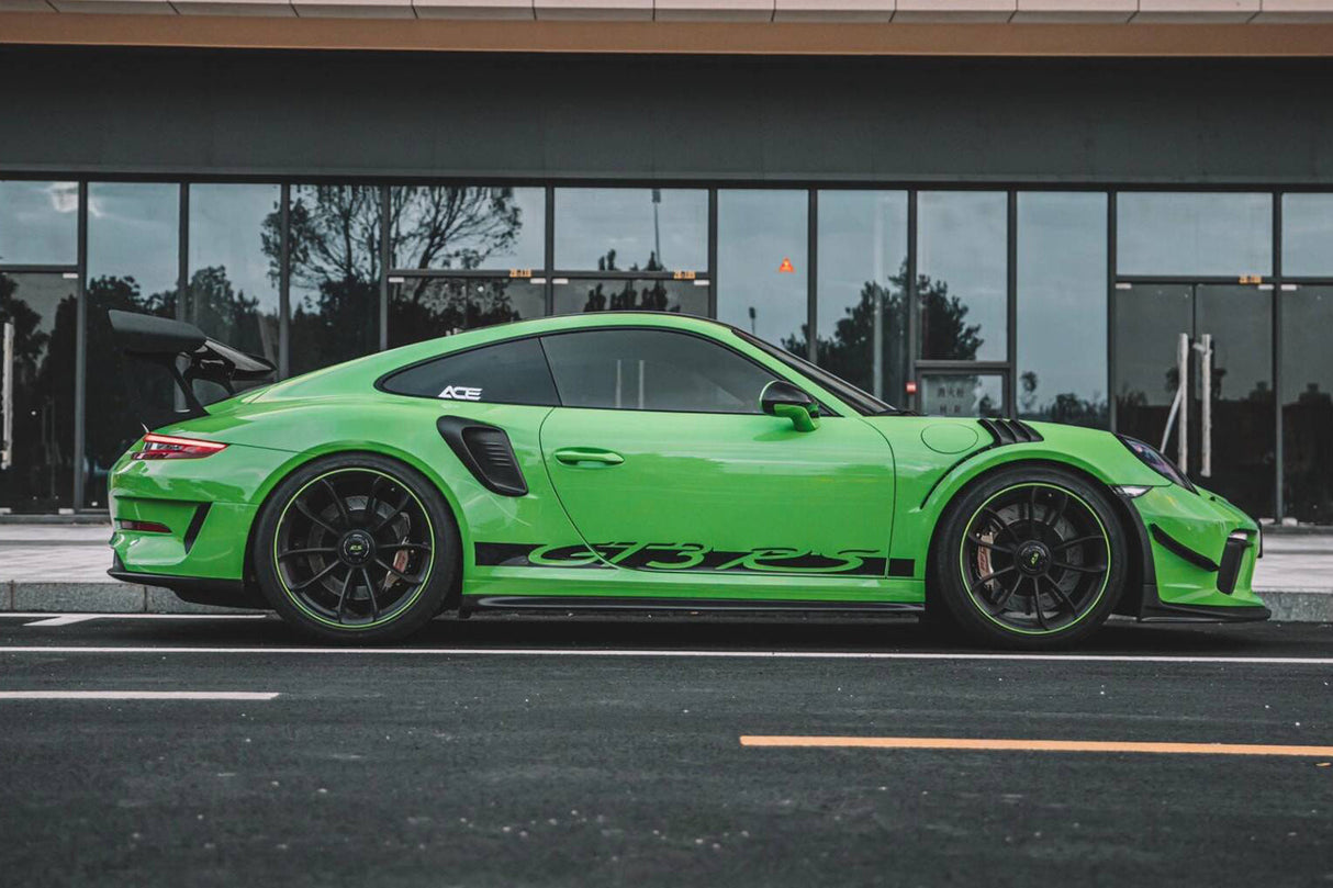 2015-2019 Porsche 911 991.2 GT3RS Only Autoclave Carbon Fiber Side Skirts DarwinPRO (OE)