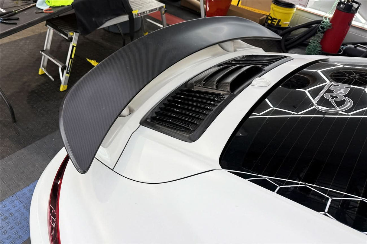 2016-2019 Porsche 911 991.2 Turbo S Carbon Fiber Engine Hood Vent