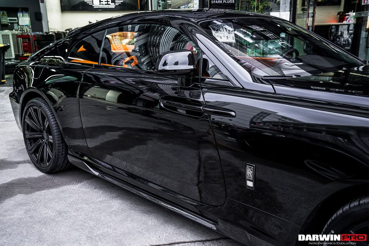 DarwinPRO 2016-2021 Rolls-Royce Wraith BKSS Style Carbon Fiber Side Skirts