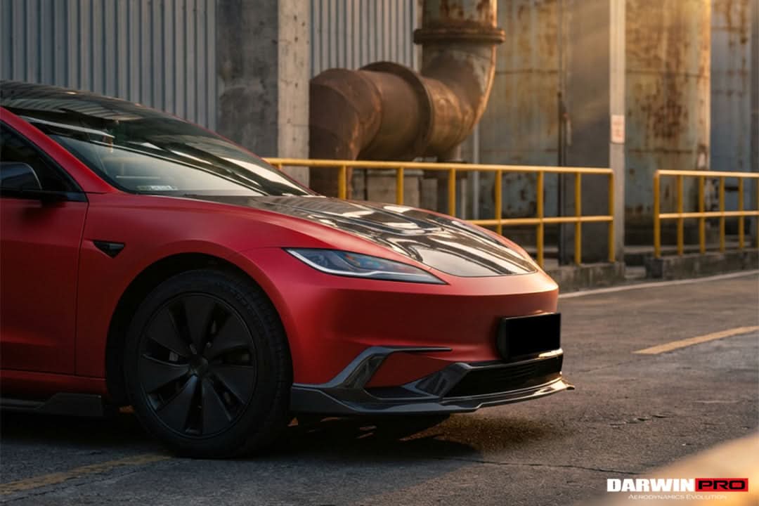 2024-2026 Tesla Model 3 Highland RWD AWD Carbon Fiber IMP Design Front Lip(DONT FIT PERFORMANCE)