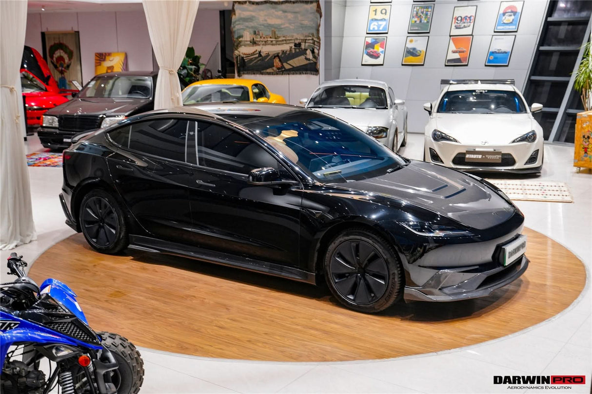 2017-2026 Tesla Model 3 IMP Performance Carbon Fiber Side Skirts | Fits Model 3, Model 3 Highland RWD AWD, Performance
