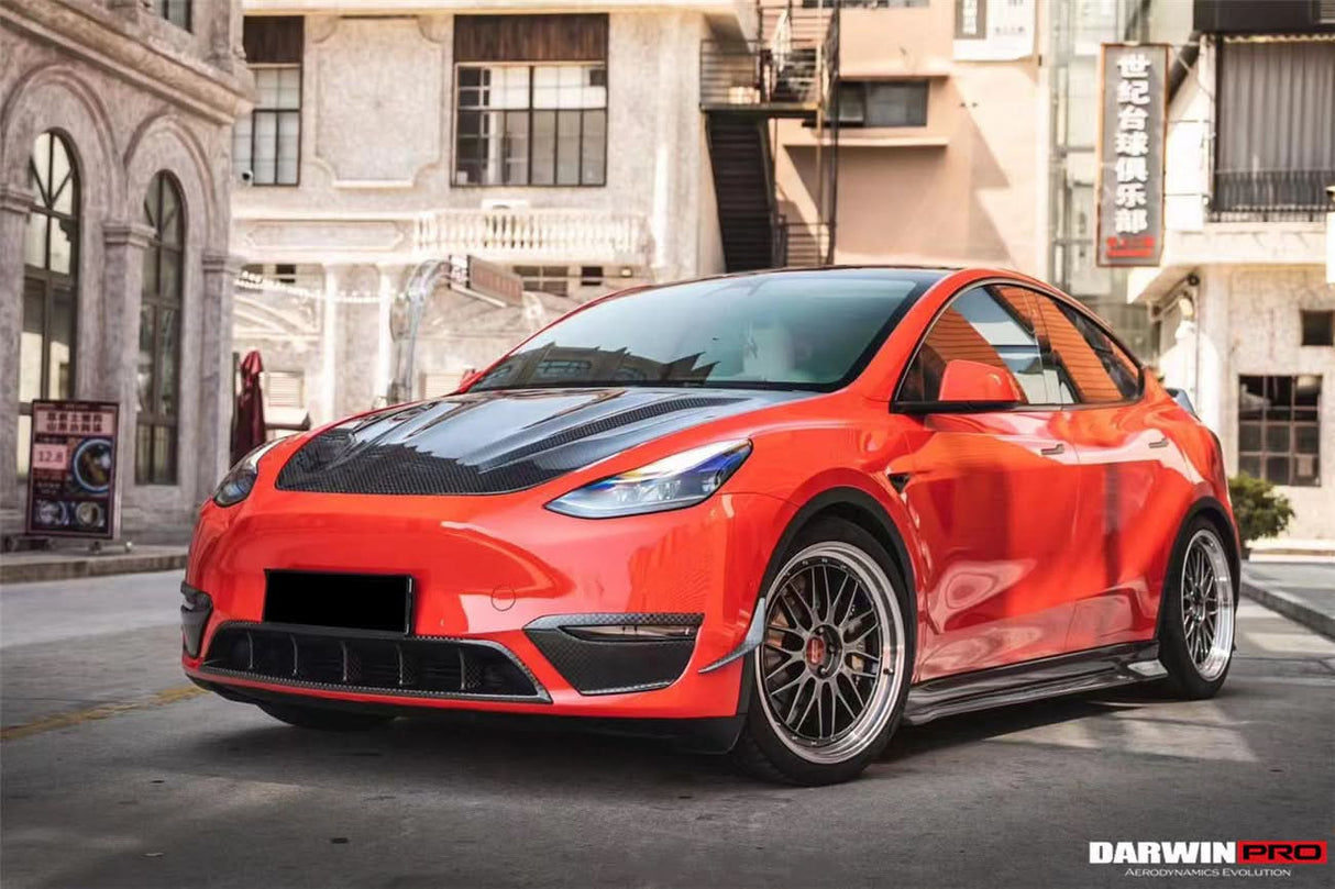2020-2024 Tesla Model Y IMP Performance Carbon Fiber Front Bumper Canards