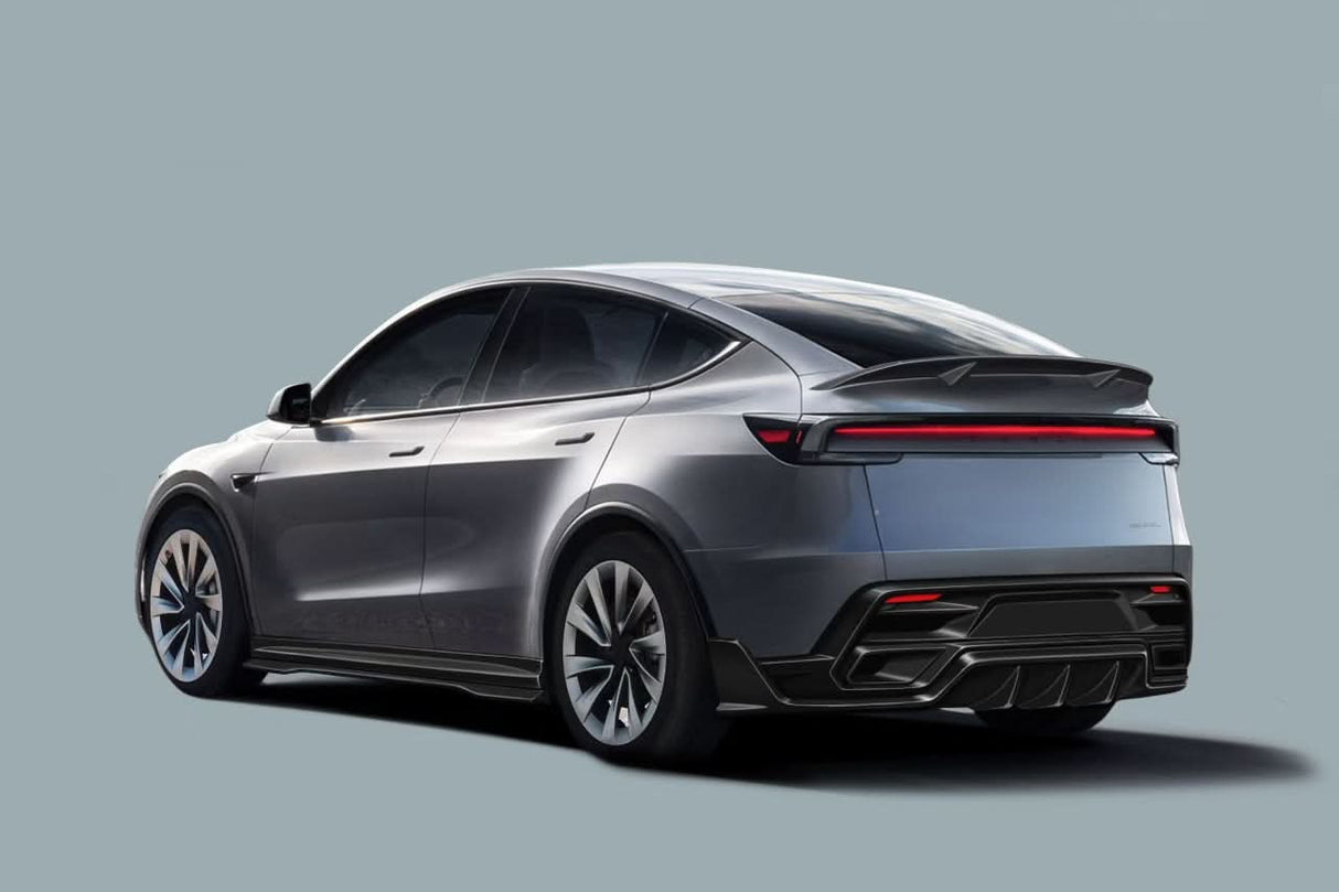 2025-UP Tesla Model Y Refresh OX VER1 Style Autoclave Carbon Fiber Rear Spoiler