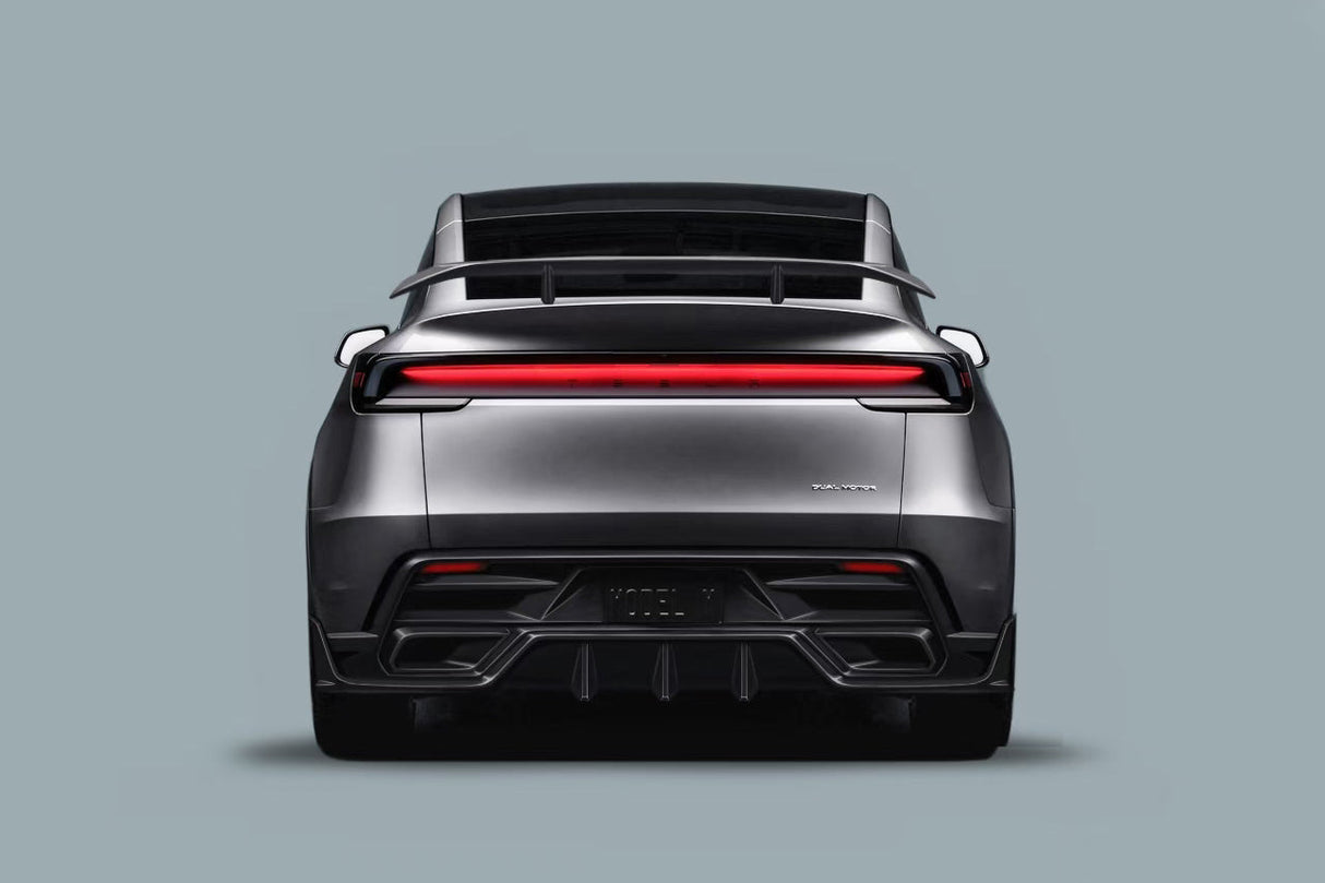 2025-UP Tesla Model Y Refresh OX VER1 Style Autoclave Carbon Fiber Rear Wing Spoiler