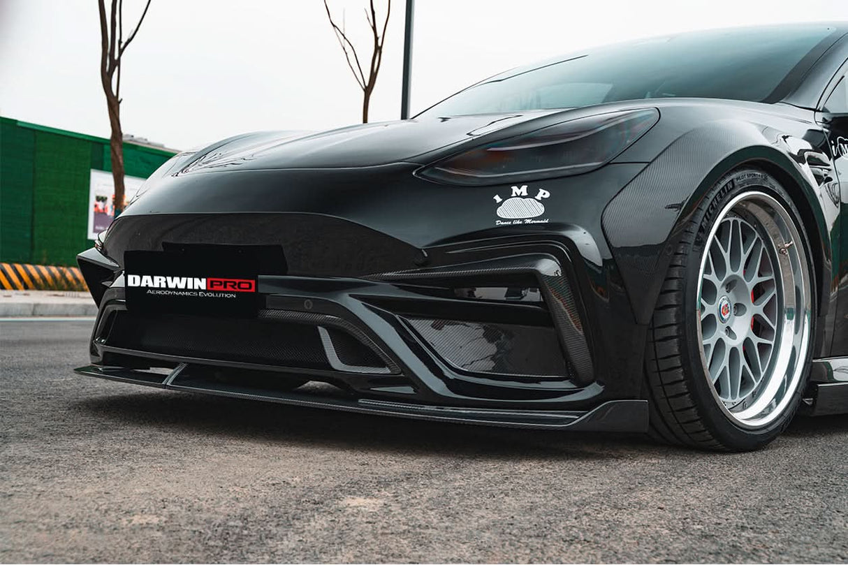 2017-2020 Tesla Model 3 IMPII Performance Partial Carbon Fiber Full Body Kit