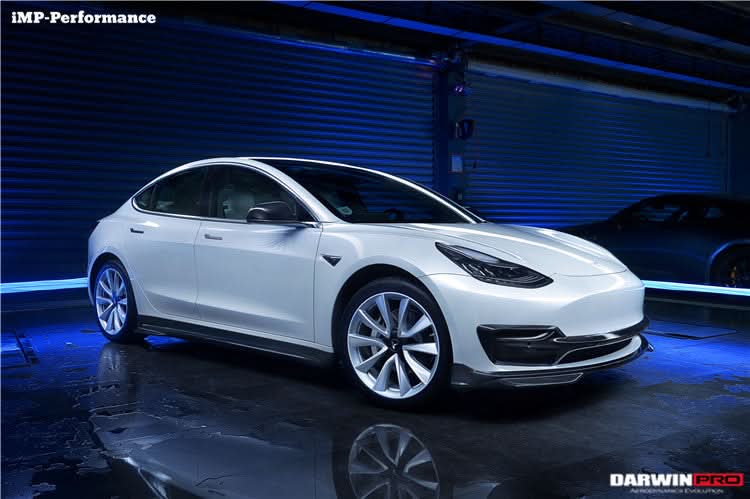 2017-2023 Tesla Model 3 IMP Performance Carbon Fiber Middle Front Lip