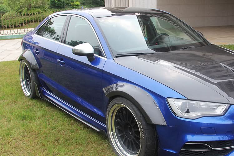 2013-2016 Audi S3 & A3 Sline Sedan BKSS Style Wide Fender Flare