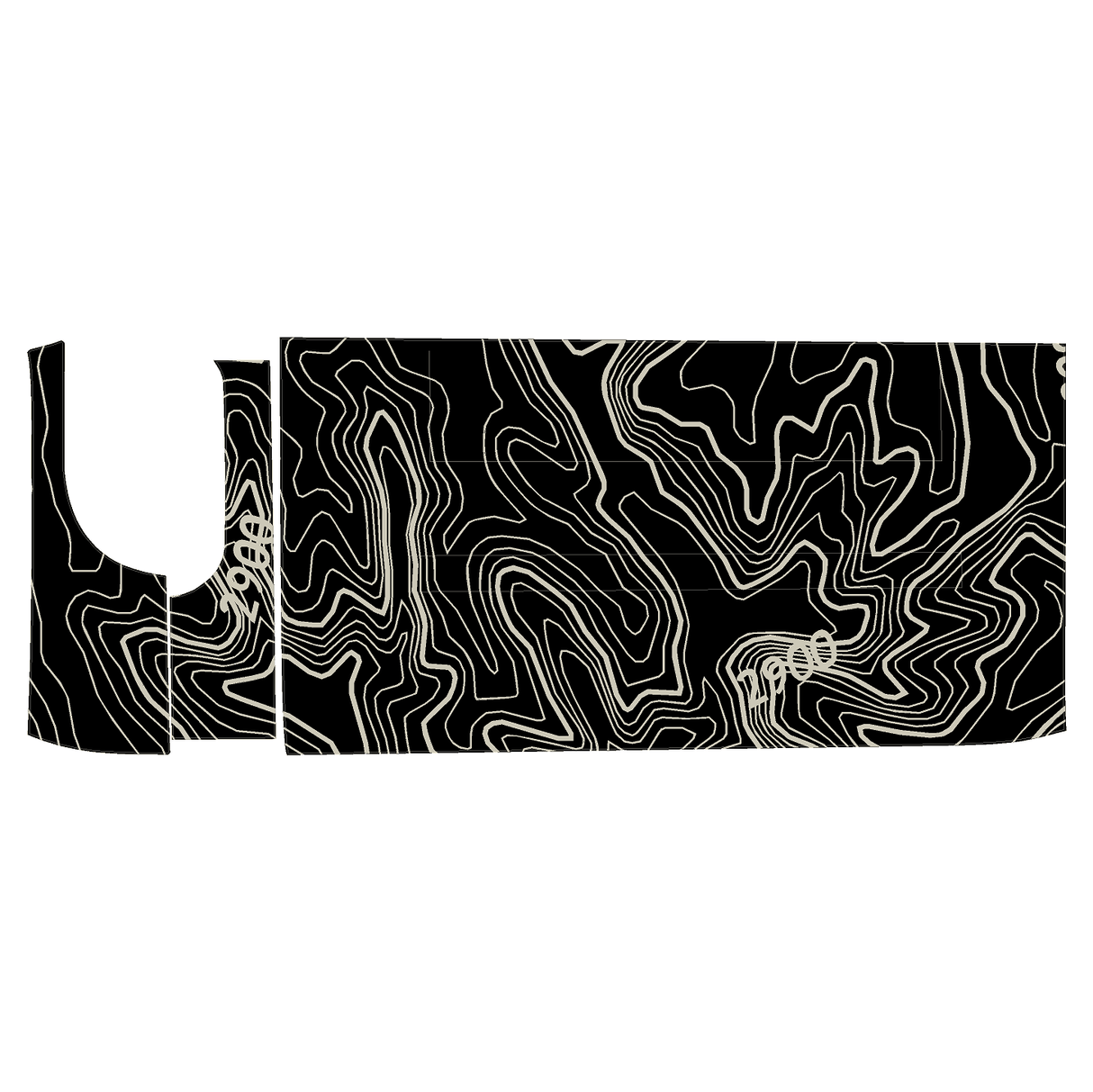 Topo 3 Piece Dash Kit (Printed Series) - 2021+ Bronco