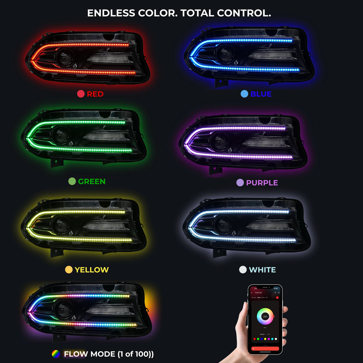 Dodge Charger Flow Series DRL Boards (2015-2023)