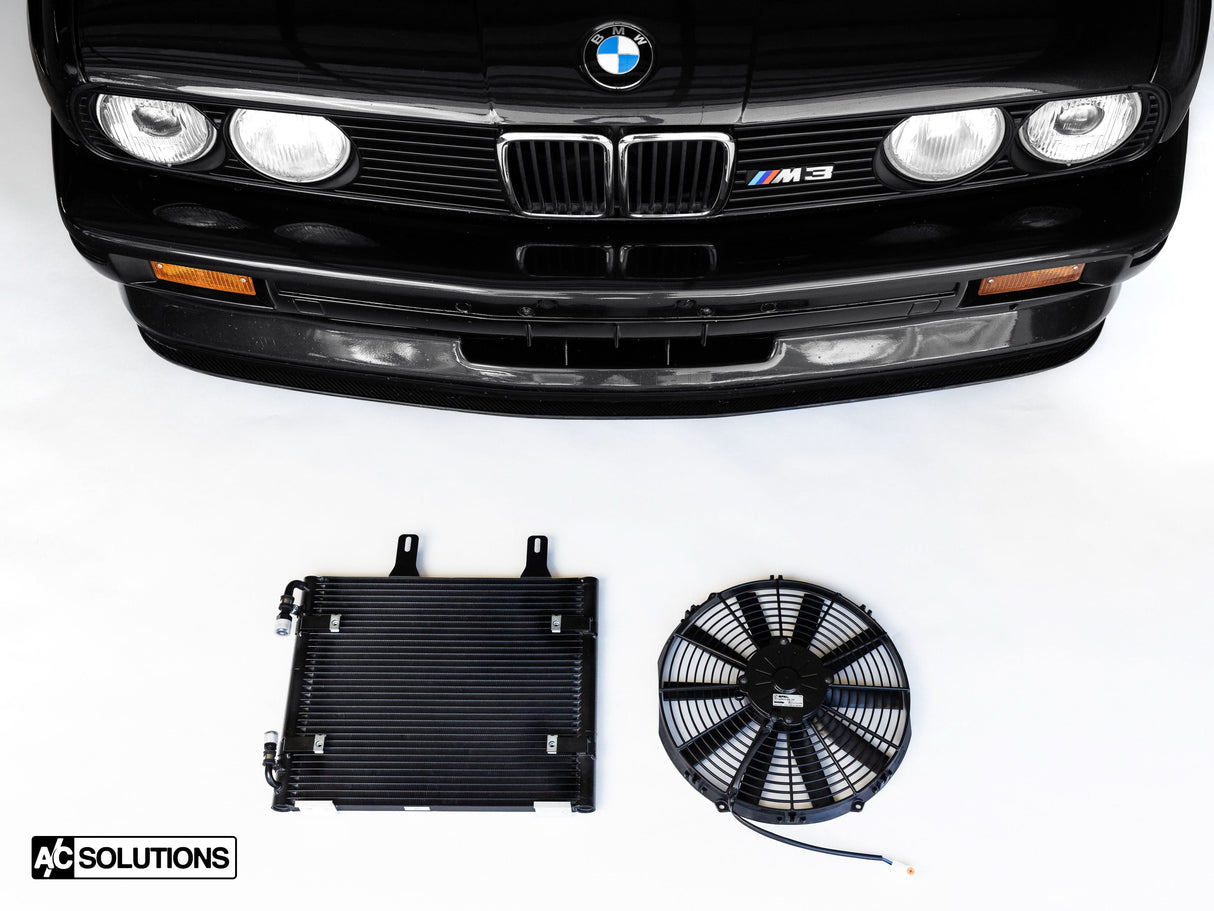 A/C Solutions x CSF E30 Parallel Flow Condenser + 13" SPAL Fan Combo