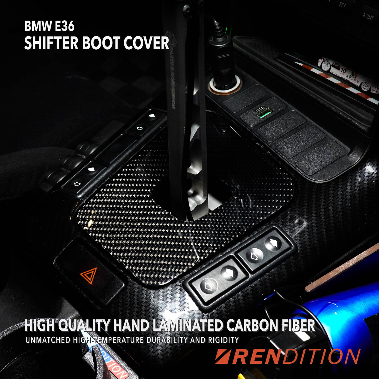 BMW E36 SHIFT BOOT COVER - K2 Industries