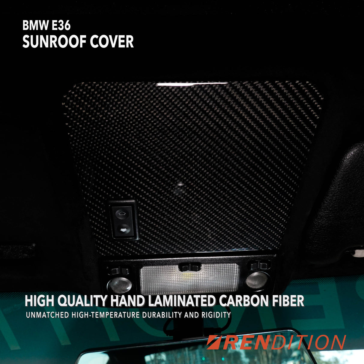 BMW E36 SUNROOF MOTOR COVER V3 - K2 Industries