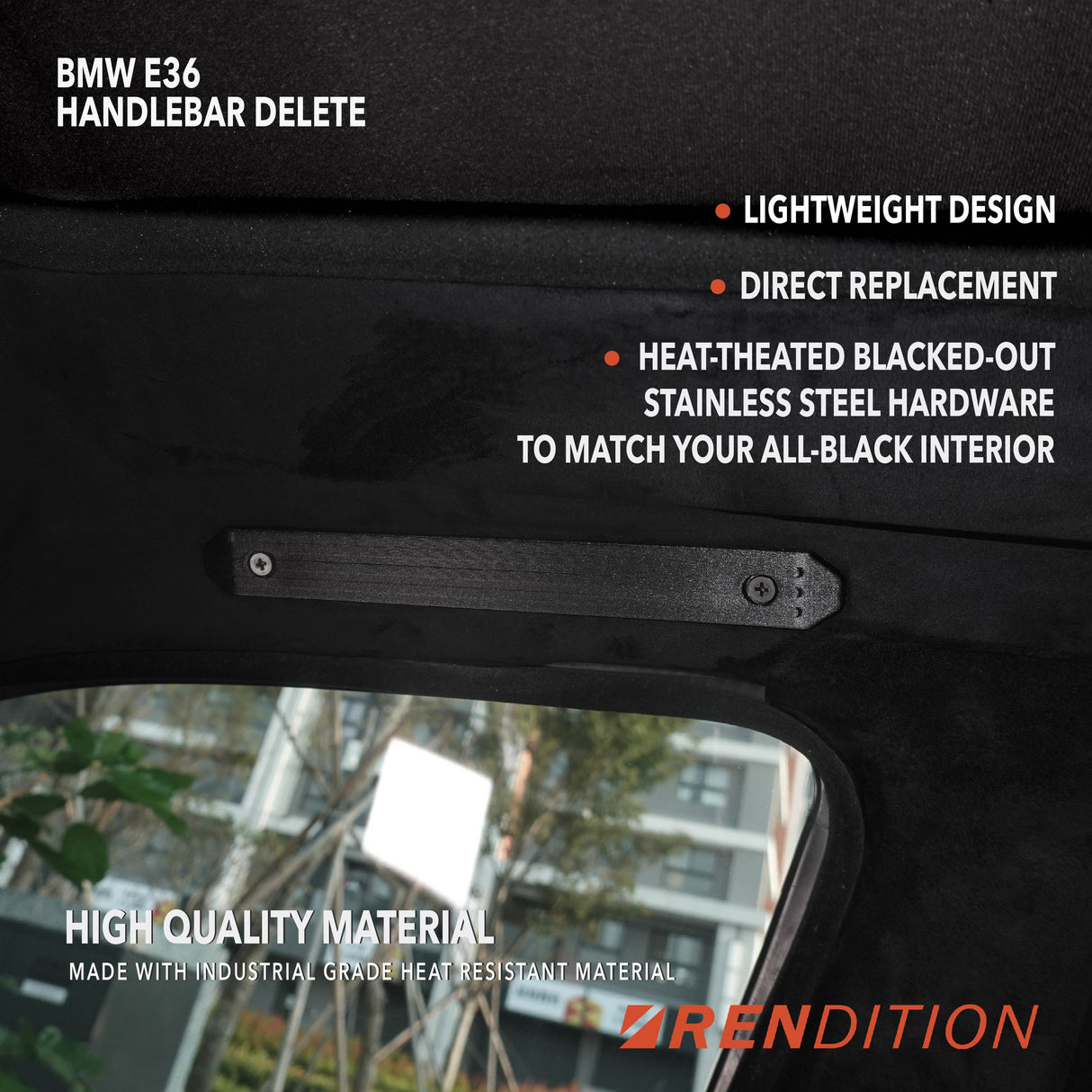 BMW E36 UPPER INTERIOR DELETE KIT / SUN VISOR DELETE / VANITY LIGHT DELETE - K2 Industries