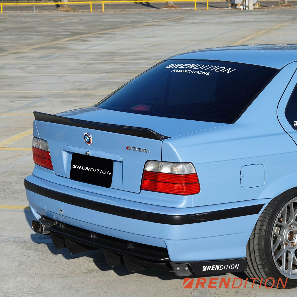 BMW E36 CARBON FIBER DUCKTAIL / REAR SPOILER KIT / REAR WING - K2 Industries