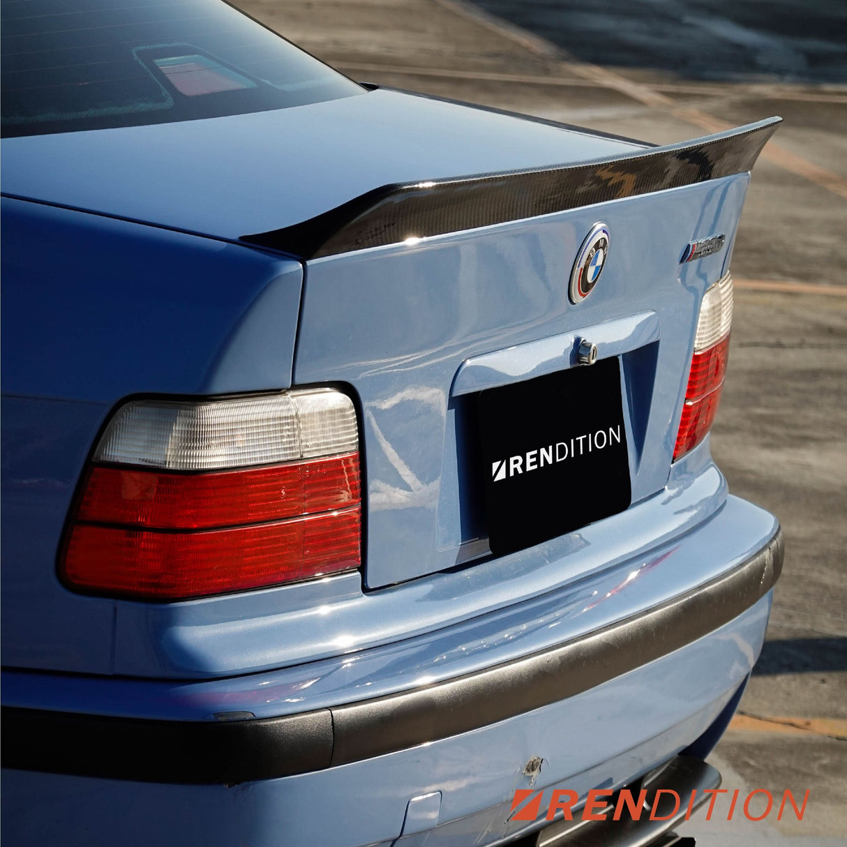 BMW E36 CARBON FIBER DUCKTAIL / REAR SPOILER KIT / REAR WING - K2 Industries