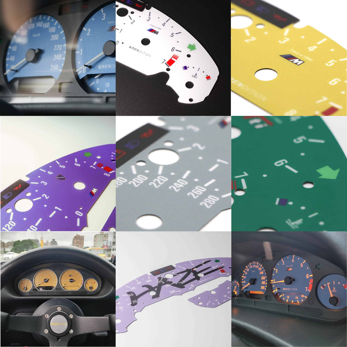 BMW E36 GAUGE FACE FOR M3 316 318 325 328 Ti Compact - K2 Industries