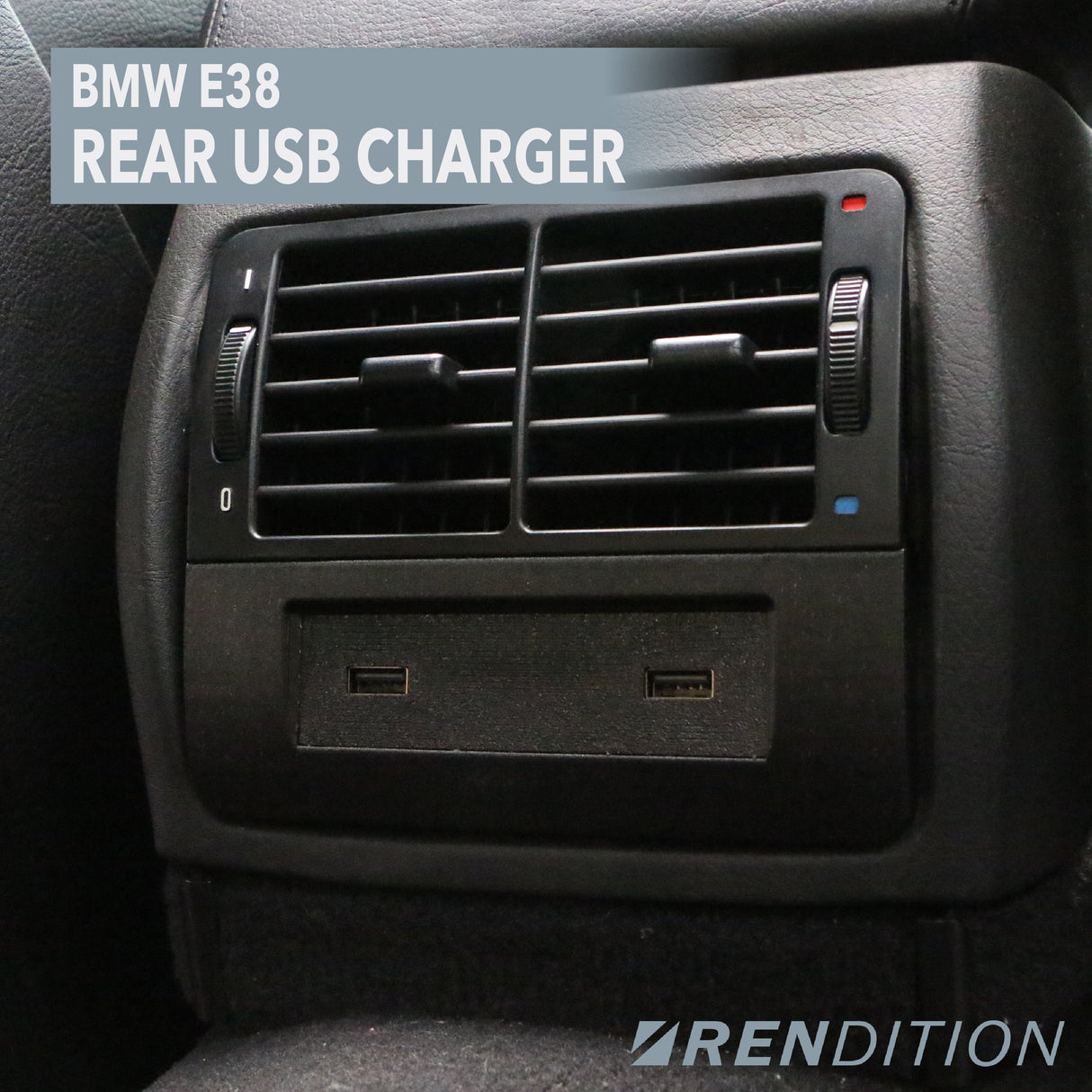 BMW E38 REAR USB CHARGER - K2 Industries