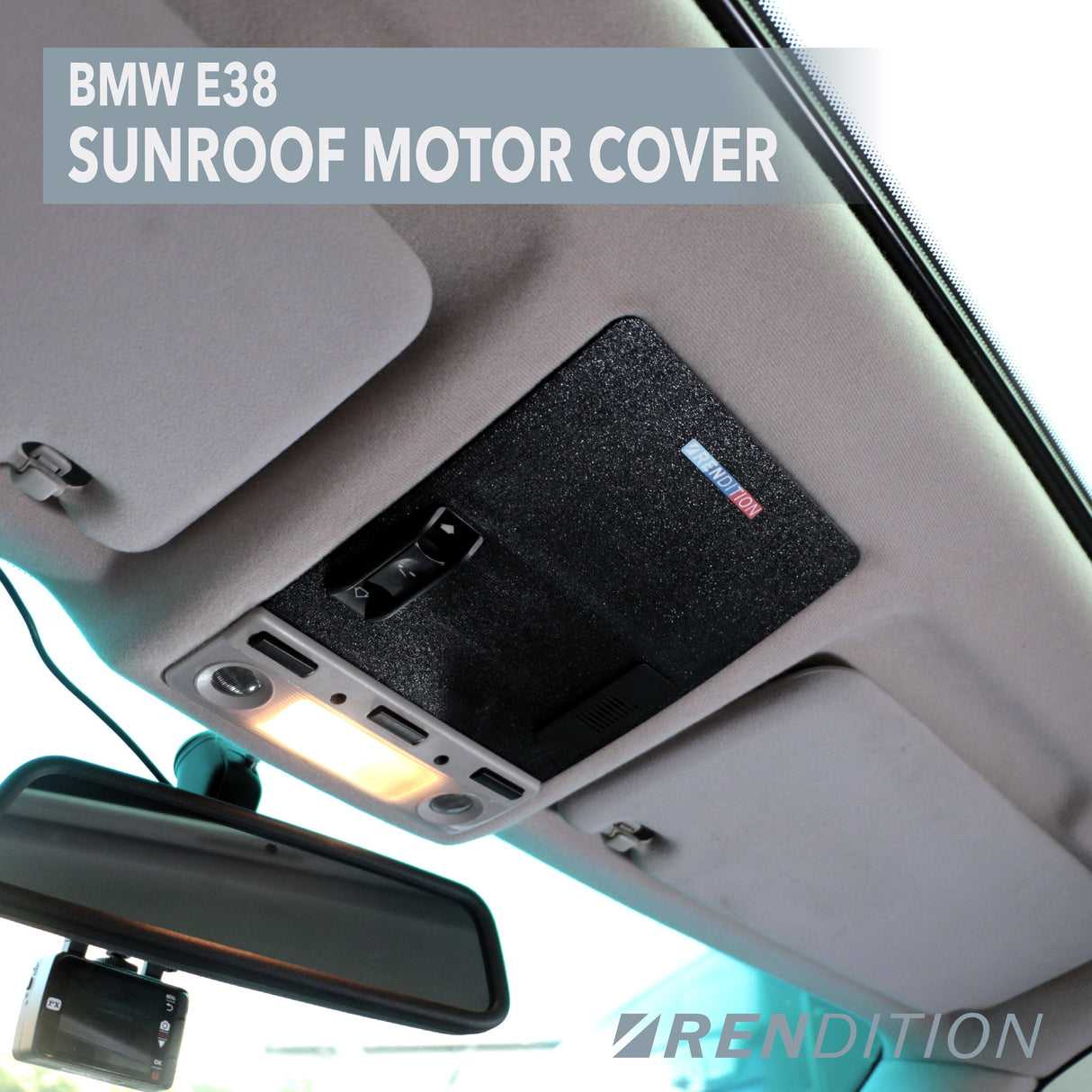 BMW E38 SUNROOF MOTOR COVER V2 - K2 Industries