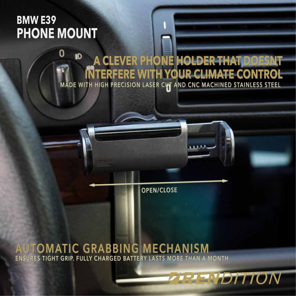 BMW E39 PHONE MOUNT PHONE HOLDER - K2 Industries