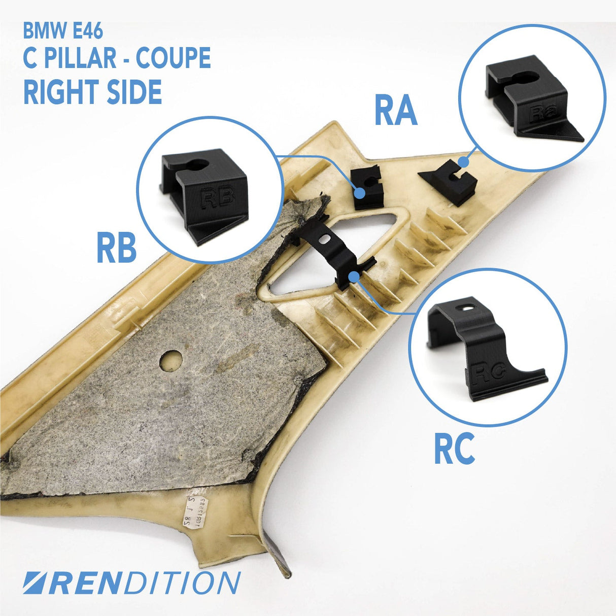 BMW E46 B&C PILLAR REPAIR KIT