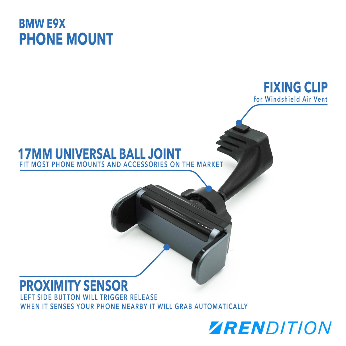 BMW E9X PHONE MOUNT - K2 Industries
