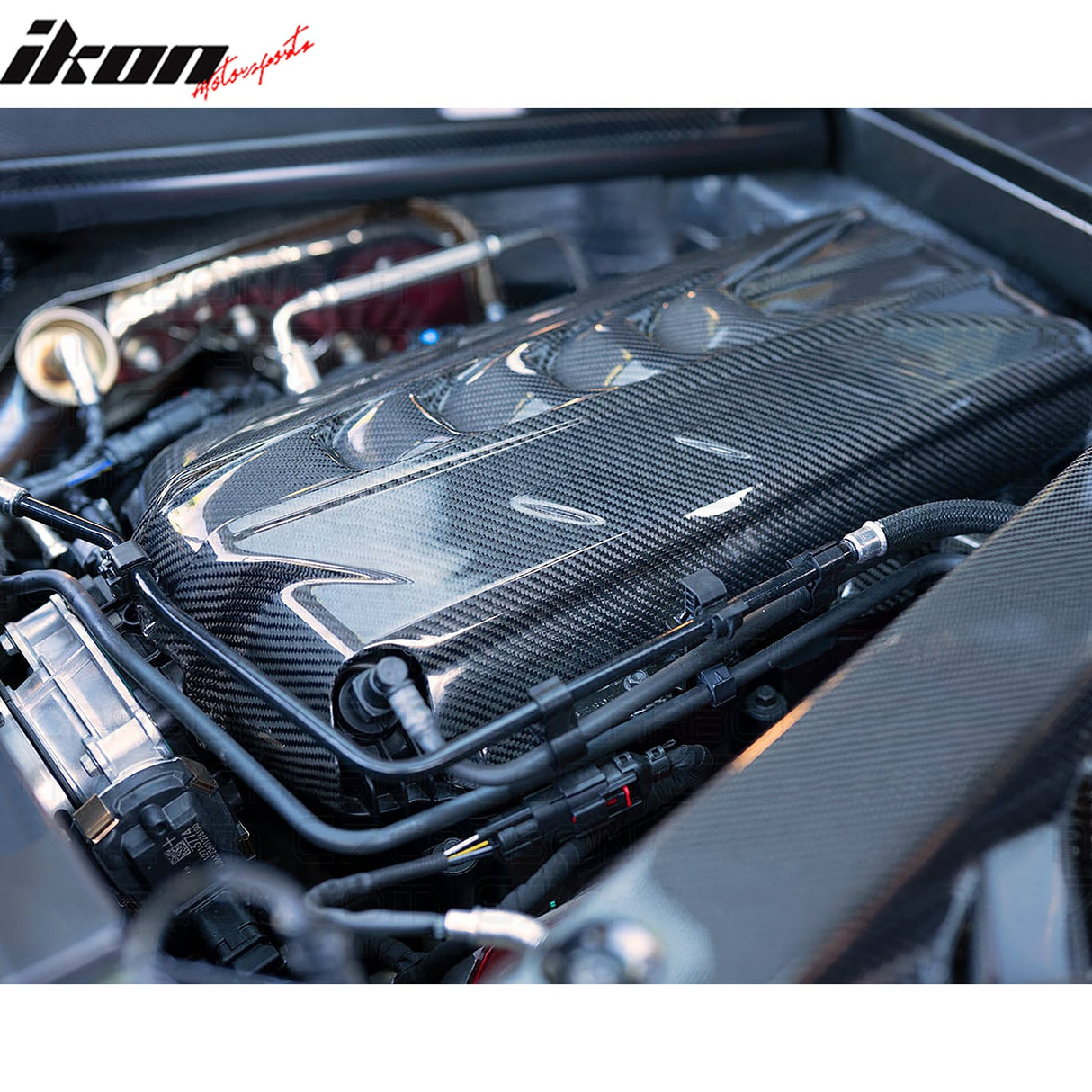 2020-2025 Chevy Corvette C8 6.2L LT2 Engine Cover Dry Carbon Fiber