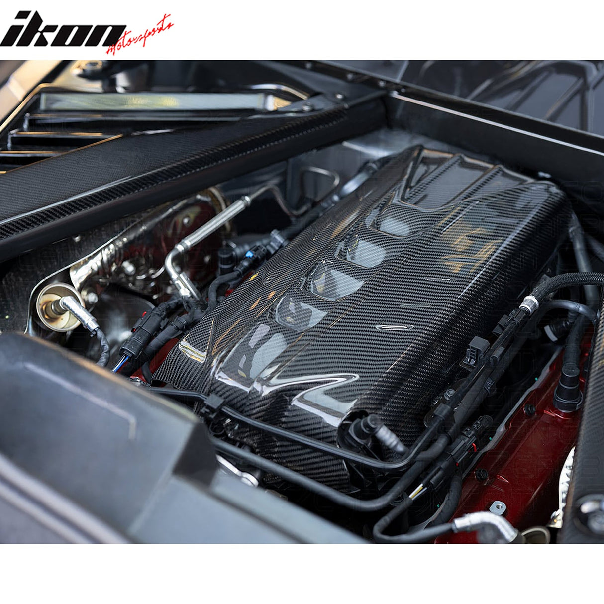2020-2025 Chevy Corvette C8 6.2L LT2 Engine Cover Dry Carbon Fiber