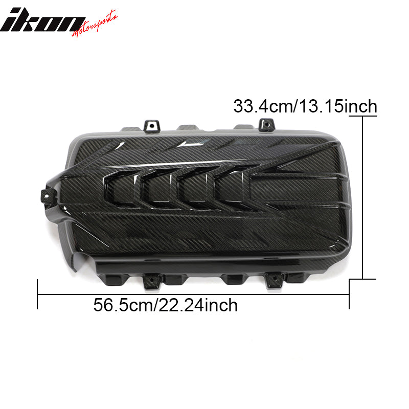 2020-2025 Chevy Corvette C8 6.2L LT2 Engine Cover Dry Carbon Fiber