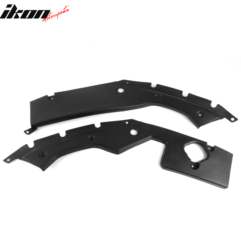 2016-2020 Honda Civic Unpainted Black Engine Bay Side Panel Covers ABS