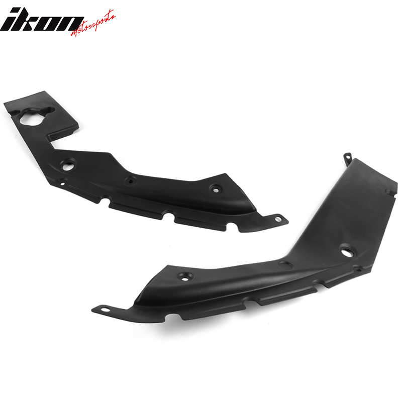 2016-2020 Honda Civic Unpainted Black Engine Bay Side Panel Covers ABS