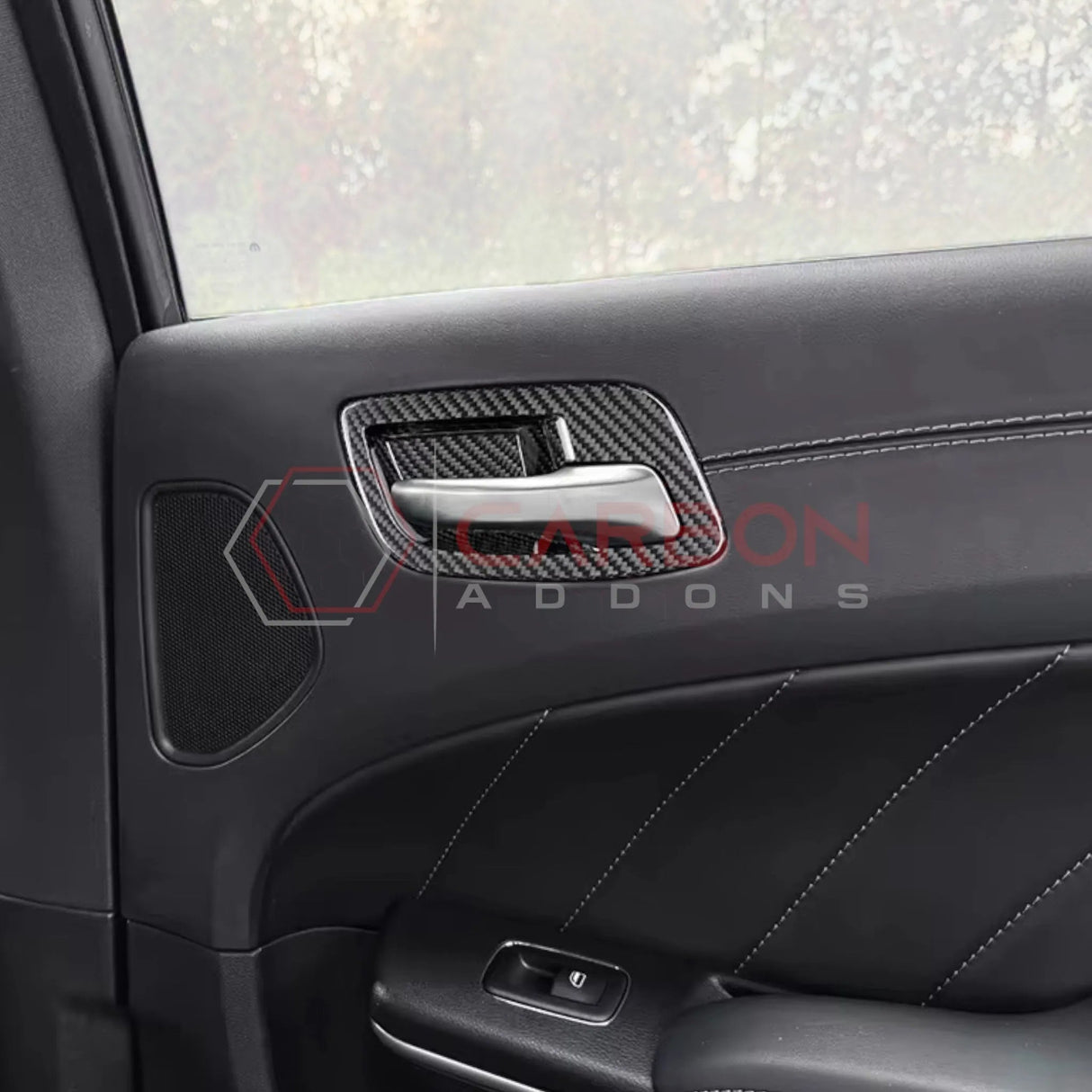Dodge Charger 2015-2023 Carbon Fiber Door Handle Trim Covers