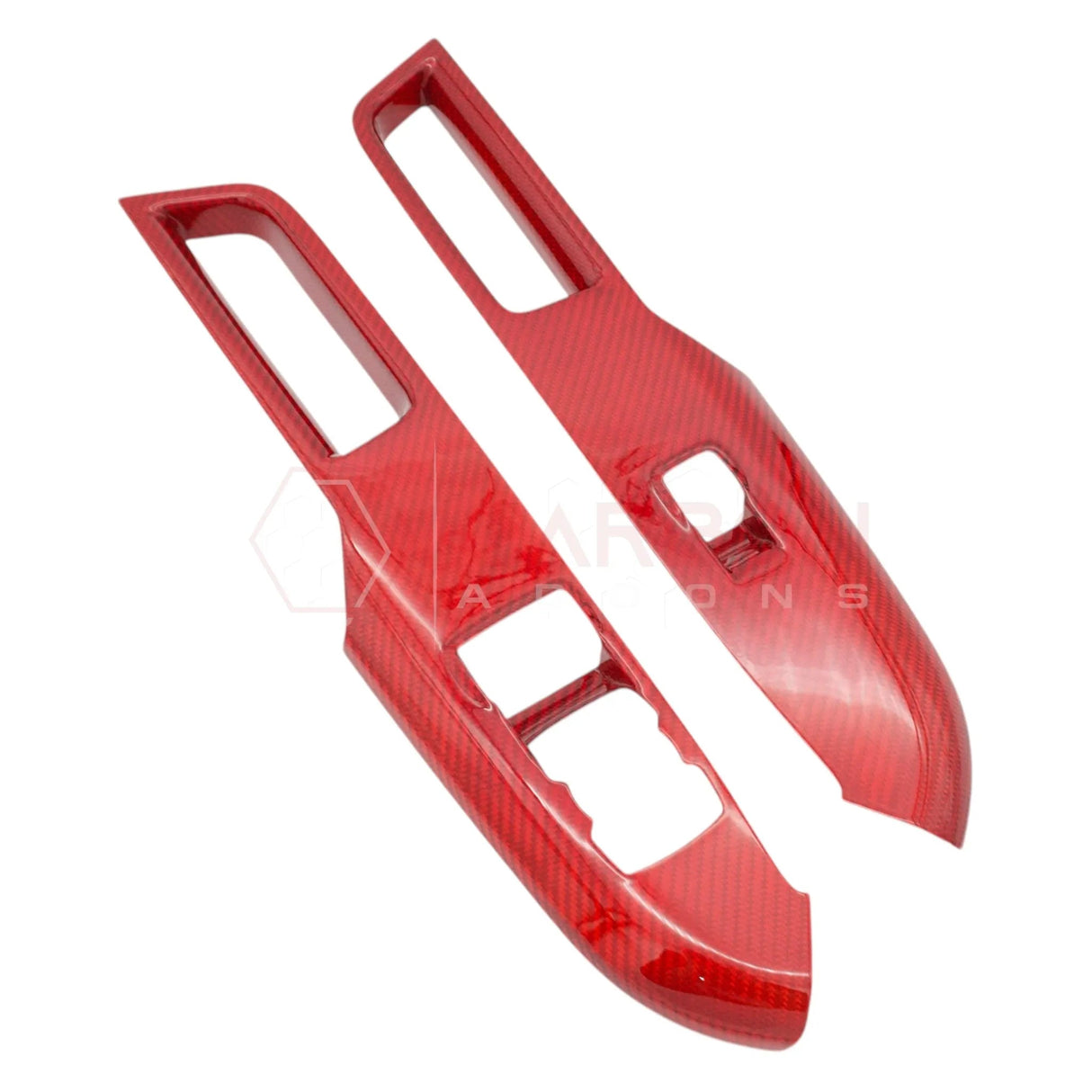 2024+ S650 Mustang Hard Carbon Fiber Window Switch Control Trim Cover | V2