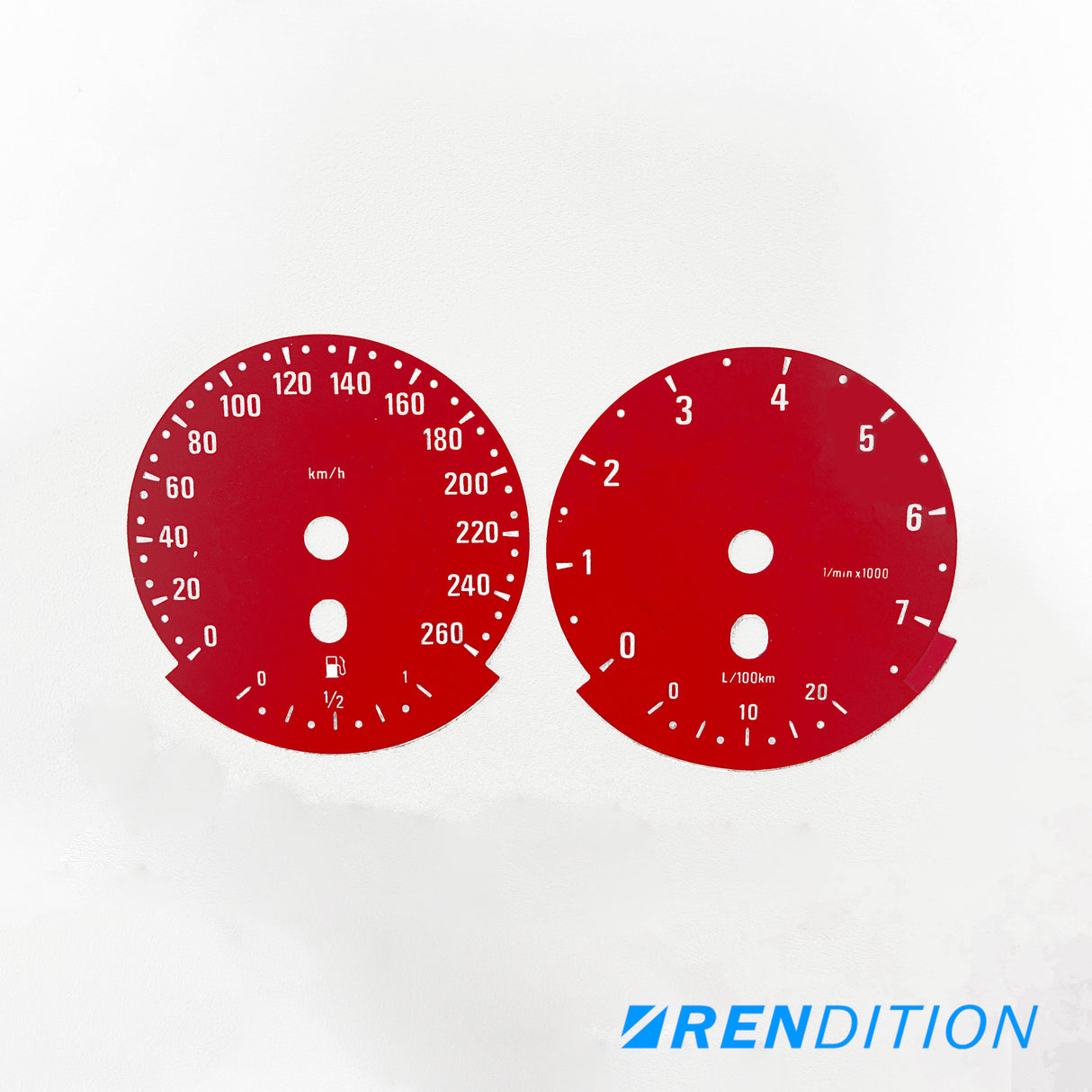 BMW E9X GAUGE FACE / GAUGE OVERLAY FOR 318, 320, 323, 325,328, 330, 335, M3 - K2 Industries