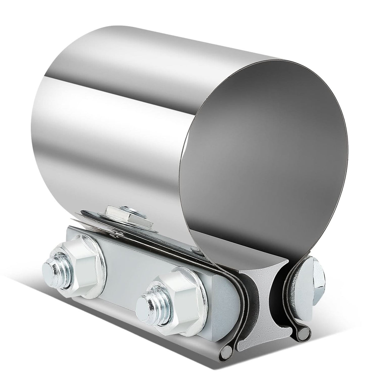 2.25" Butt Joint Exhaust Band Clamp Muffler Coupler Stainless Steel