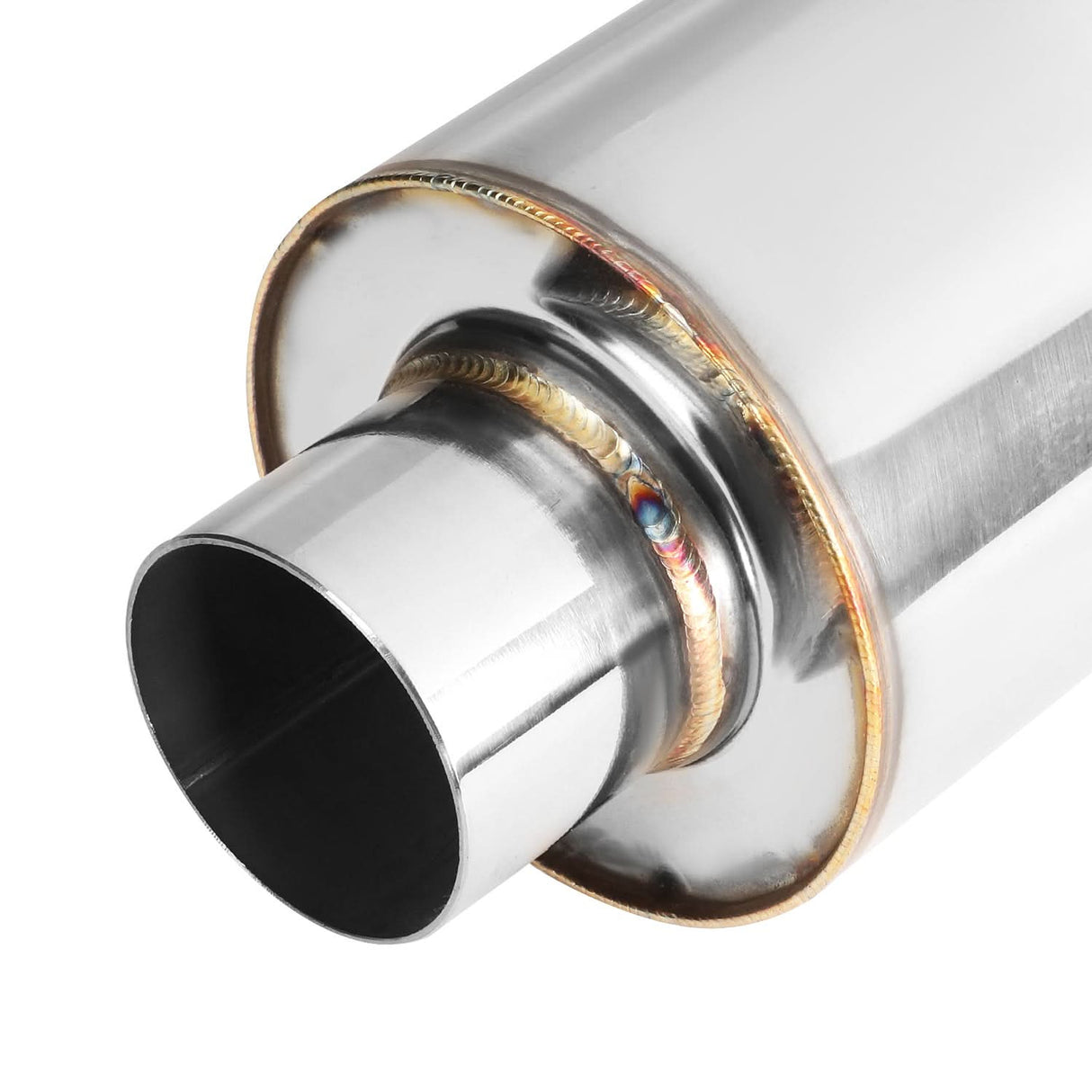 3.0" Outlet Round Exhaust Muffler Tip - Polished Stainless Steel