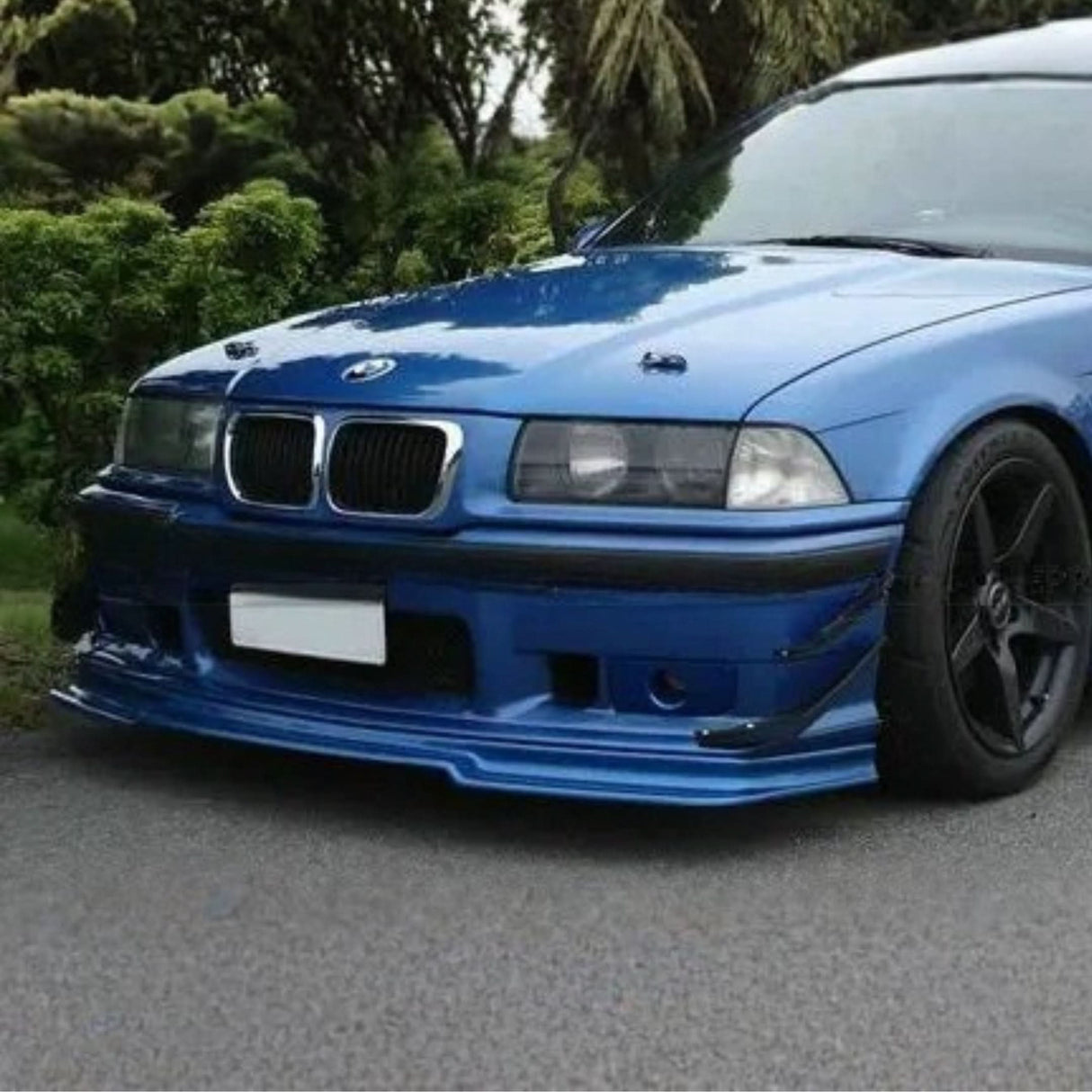 Front Bumper Canards for BMW E36 M3 – Carbon Fiber Aero Splitter Set (4-Piece)