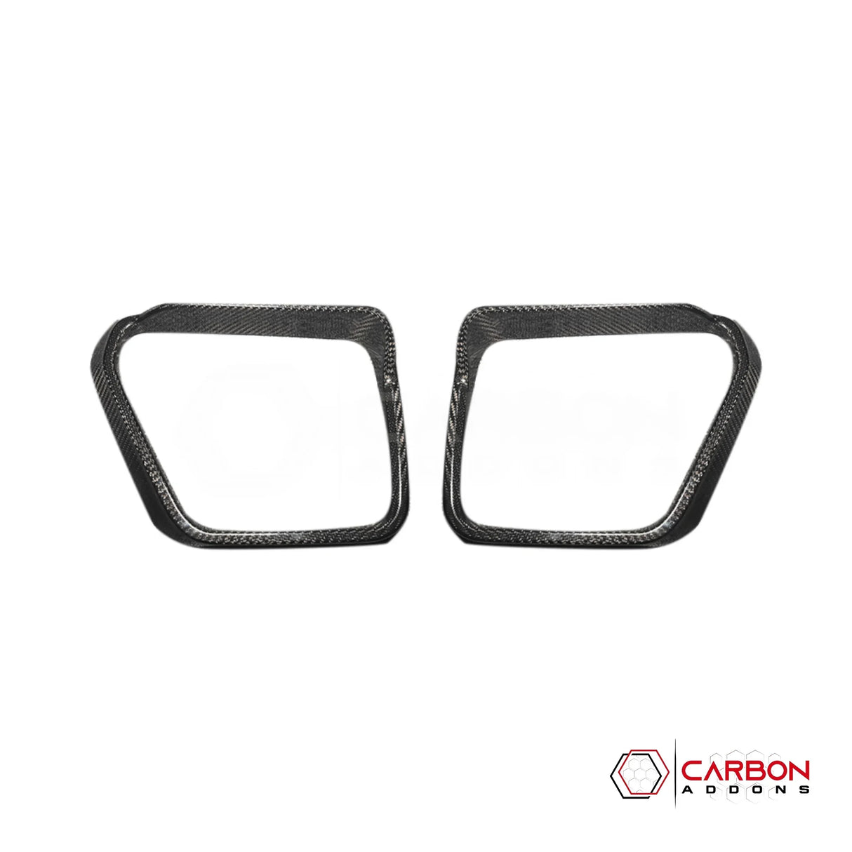 Real Carbon Fiber Side Mirror Rain Visor Covers for 2021+ Ford F-150