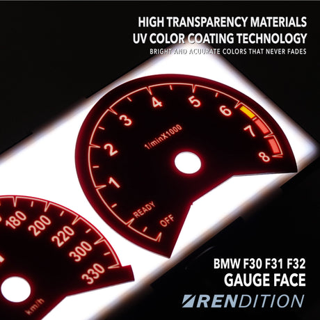 BMW F30 F31 F32 F80 F82 GAUGE FACE - K2 Industries