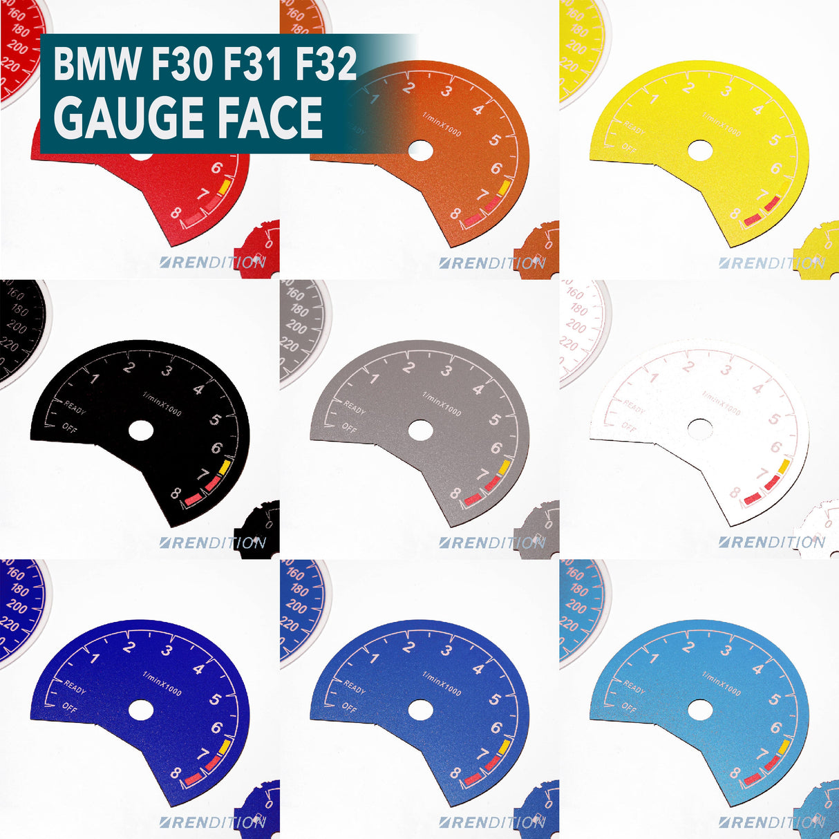 BMW F30 F31 F32 F80 F82 GAUGE FACE - K2 Industries
