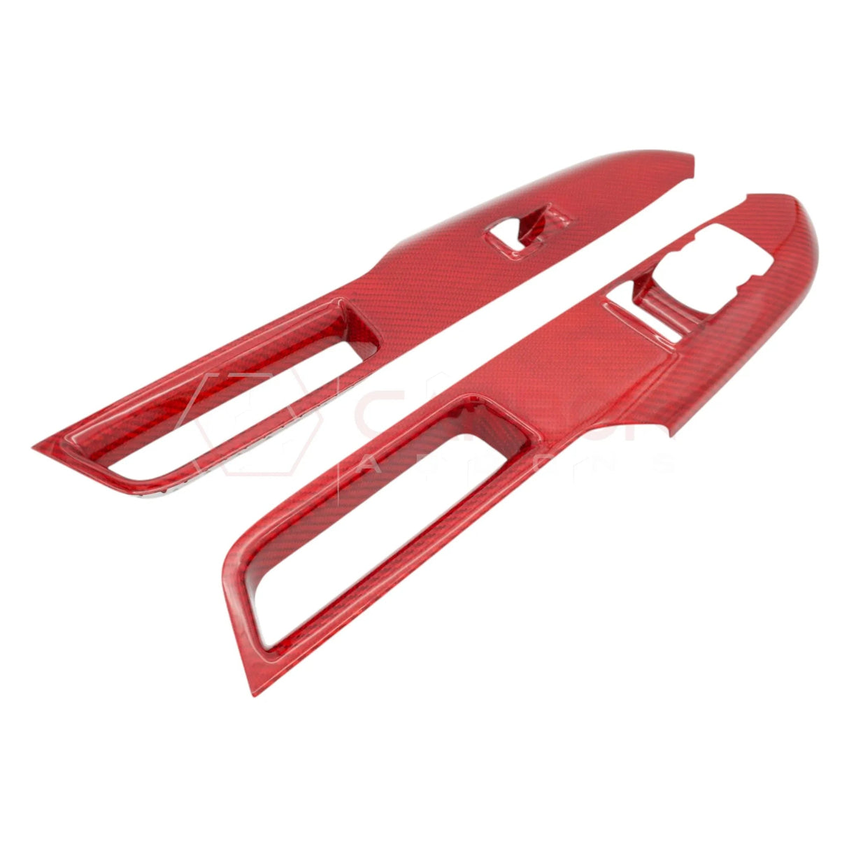 2024+ S650 Mustang Hard Carbon Fiber Window Switch Control Trim Cover | V2