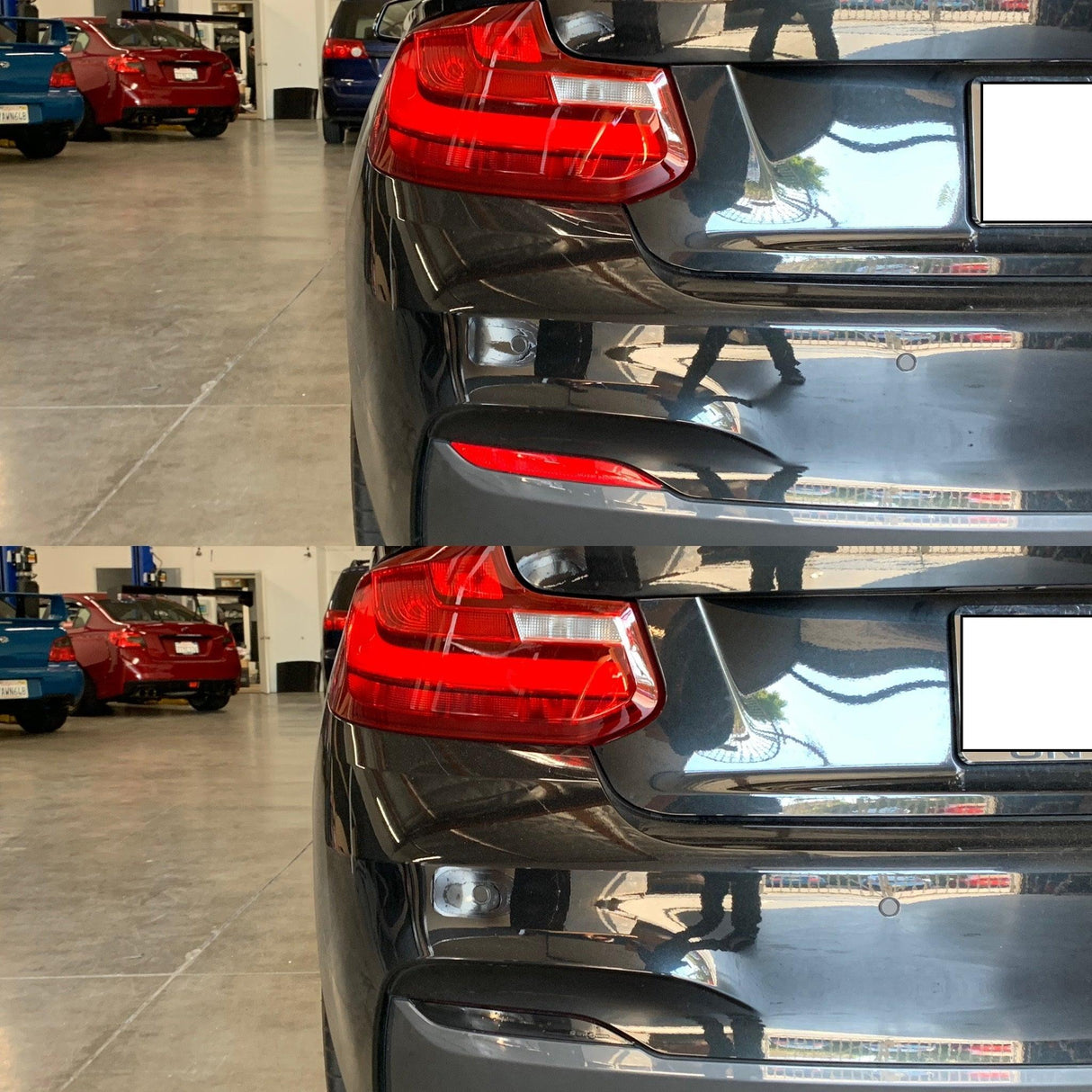 BMW 2-Series Coupe Rear Bumper Reflector Overlay