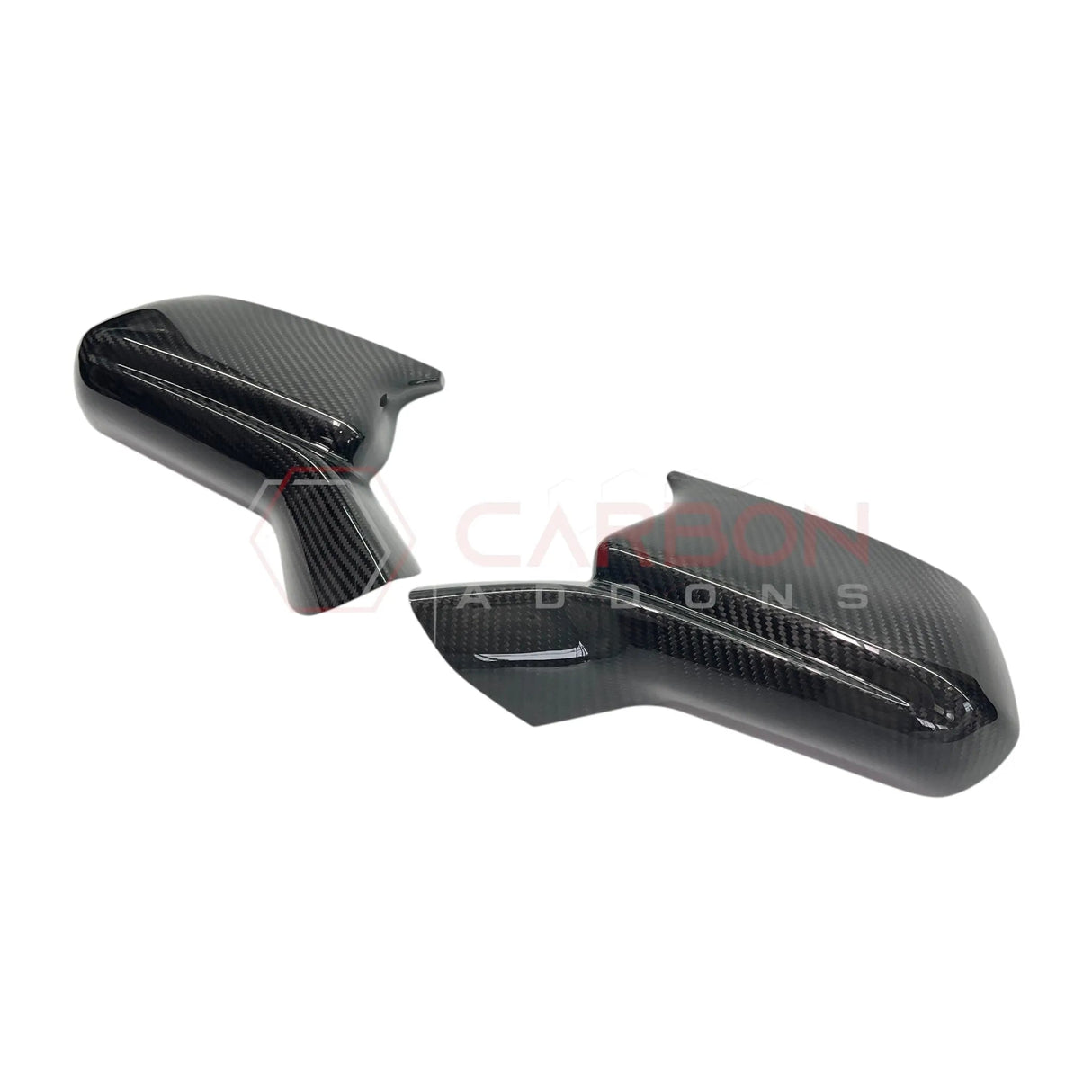 2016-2024 Camaro Real Carbon Fiber M Style Mirror Covers - With Winglet